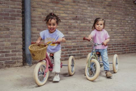 Pierwszy rowerek trójkołowy dziecięcy biegowy 2w1 zielony matowy Trybike Pierwszy rowerek trójkołowy dziecięcy biegowy 2w1 zielony matowy Trybike