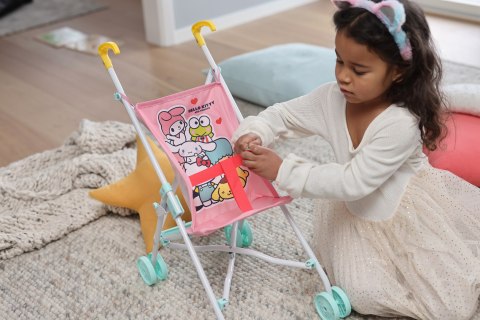 Wózek dla lalek Hello Kitty i przyjaciele spacerówka zabawka dla dzieci lalki Wózek dla lalek Hello Kitty i przyjaciele spacerówka zabawka dla dzieci lalki