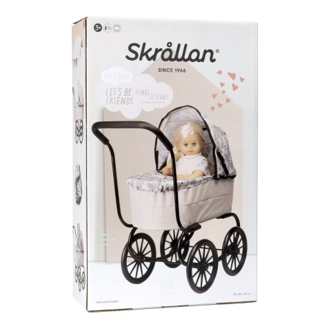 Wózek dla lalek w stylu retro, gondola, zabawa z lalkami, zabawka, Skrallan Wózek dla lalek w stylu retro, gondola, zabawa z lalkami, zabawka, Skrallan