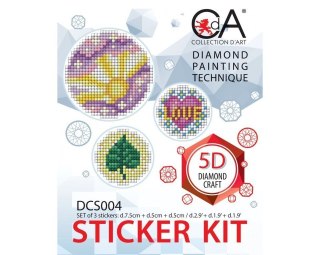 Diament.Mozaika 3 naklejki Słońce