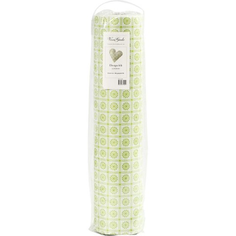 Filc W: 45 cm L: 5m Zielone Kwiatki Filc W: 45 cm L: 5m Zielone Kwiatki