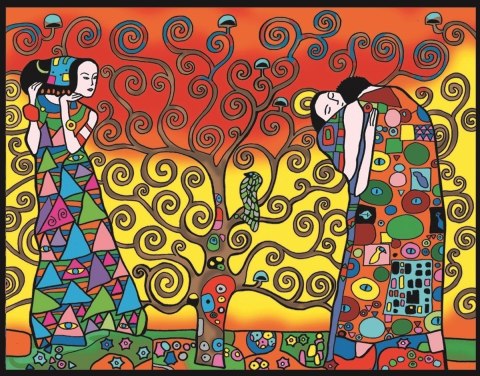 Kolor. Welw. 47x35 Klimt Drzewo Życia Kolor. Welw. 47x35 Klimt Drzewo Życia
