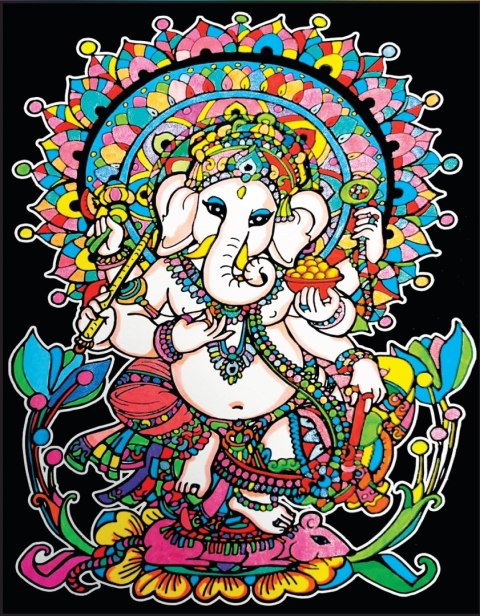 Kolorowanka Welwetowa 47x35 Ganesha Kolorowanka Welwetowa 47x35 Ganesha