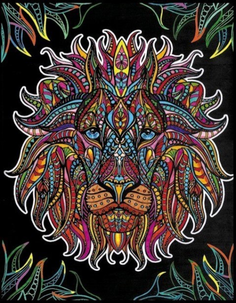 Kolorowanka Welwetowa 47x35 Lew Kolorowanka Welwetowa 47x35 Lew