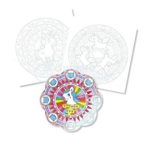 Kolorowanki Mandale Jednorożce i magia Kolorowanki Mandale Jednorożce i magia