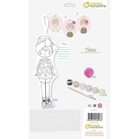 Lalka Olivia z materiału do pomalowania Lalka Olivia z materiału do pomalowania