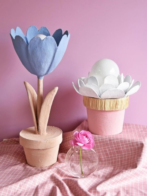 Lampa z papier-mache Tulipan Lampa z papier-mache Tulipan
