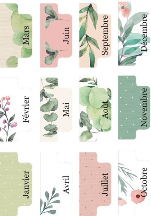 Planer na biurko, Motywy Botaniczne Planer na biurko, Motywy Botaniczne