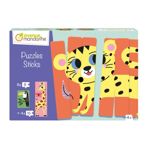 Puzzle w paski Zwierzęta z sawanny Puzzle w paski Zwierzęta z sawanny