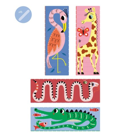 Puzzle w paski Zwierzęta z sawanny Puzzle w paski Zwierzęta z sawanny