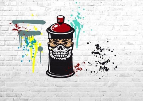 Szablon 3-stopniowy Street Art Twarz Szablon 3-stopniowy Street Art Twarz