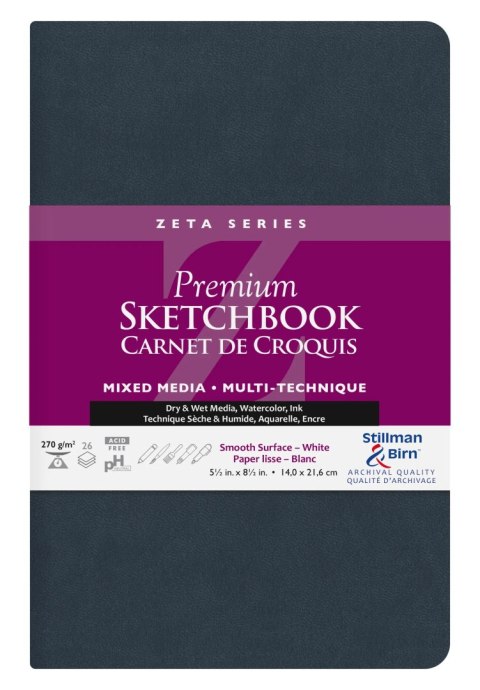 Szkicownik Zeta 14x21,6 cm 270gsm Szkicownik Zeta 14x21,6 cm 270gsm