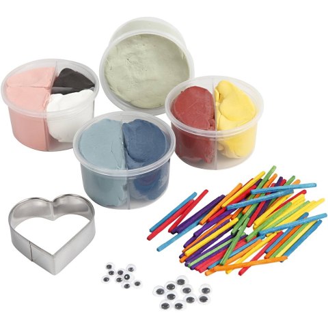 Zestaw Pacynki na palce z masy Silk Clay