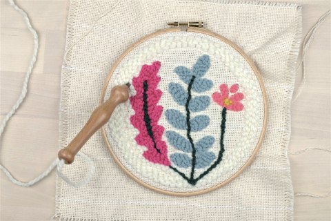 Zestaw Punch Needle Rośliny D: 20 cm Zestaw Punch Needle Rośliny D: 20 cm