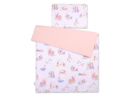 Dwustronna pościel dla dzieci 2-częściowa bawełniana 140x200 Junior - bajkowe księżniczki Dwustronna pościel dla dzieci 2-częściowa bawełniana 140x200 Junior - bajkowe księżniczki