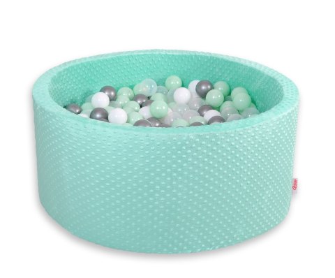 Suchy basen minky H-40 cm z piłkami 200szt.- miętowy Suchy basen minky H-40 cm z piłkami 200szt.- miętowy