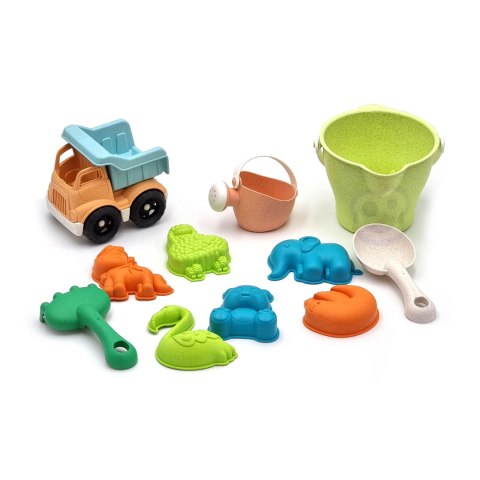 WOOPIE GREEN Zestaw do Piasku w Wiaderku z Samochodem 11 el. BIODEGRADOWALNY ORGANICZNY MATERIAŁ WOOPIE GREEN Zestaw do Piasku w Wiaderku z Samochodem 11 el. BIODEGRADOWALNY ORGANICZNY MATERIAŁ