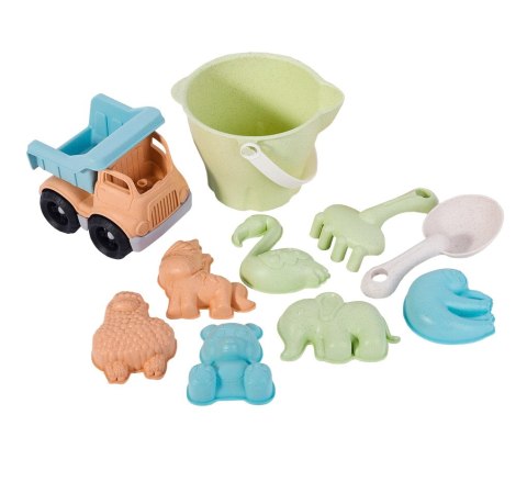WOOPIE GREEN Zestaw do Piasku w Wiaderku z Samochodem 11 el. BIODEGRADOWALNY ORGANICZNY MATERIAŁ WOOPIE GREEN Zestaw do Piasku w Wiaderku z Samochodem 11 el. BIODEGRADOWALNY ORGANICZNY MATERIAŁ