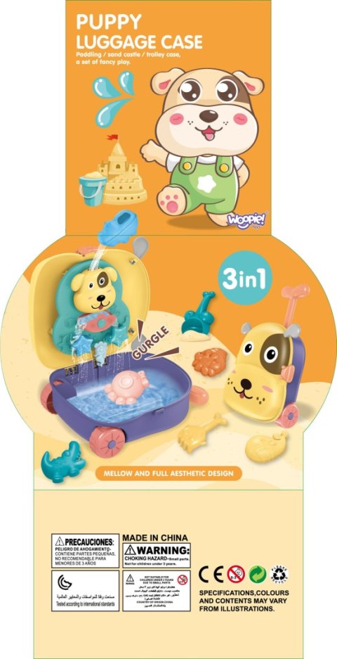 WOOPIE Zestaw do Piasku 3w1 Walizka Piesek + Zabawka Wodna - 8 szt. WOOPIE Zestaw do Piasku 3w1 Walizka Piesek + Zabawka Wodna - 8 szt.