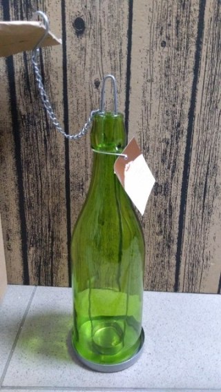 Świecznik na tea light 6szt. BUTELKA 31cm