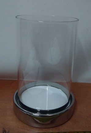 Świecznik szklany z kloszem 17cm | HTRD9776 Świecznik szklany z kloszem 17cm | HTRD9776