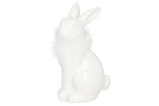 Figurka 4szt ceramiczna królik 9x7x13cmH, biały