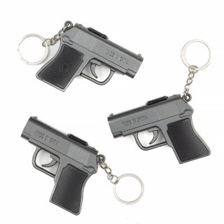 Brelok 15szt zestaw pistolet latarka z laserem | B-2252