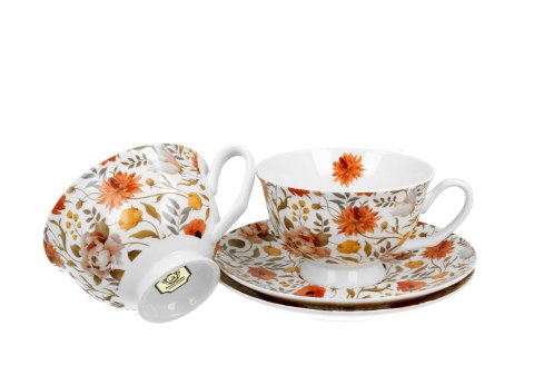 Filiżanki royal ze spodkami komplet 2szt. SUMMER FLOWERS Filiżanki royal ze spodkami komplet 2szt. SUMMER FLOWERS
