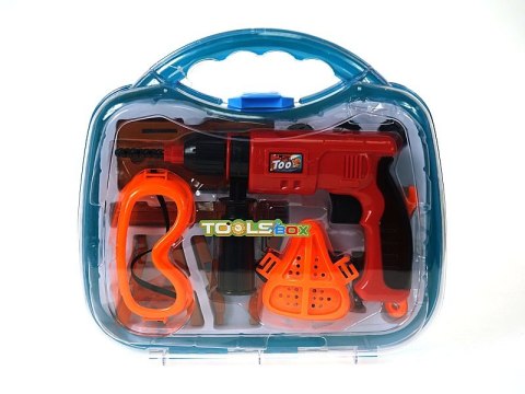 Zestaw narzędzi w walizce z wiertarką 29x26x6cm Zestaw narzędzi w walizce z wiertarką 29x26x6cm