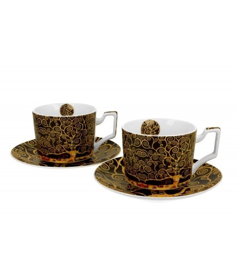 2 filiżanki luxury ze spodkami TREE OF LIFE G Klimt 2 filiżanki luxury ze spodkami TREE OF LIFE G Klimt