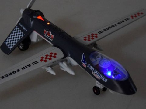 Metalowy dron wojskowy bojowy dźwięk ZA4327 CY