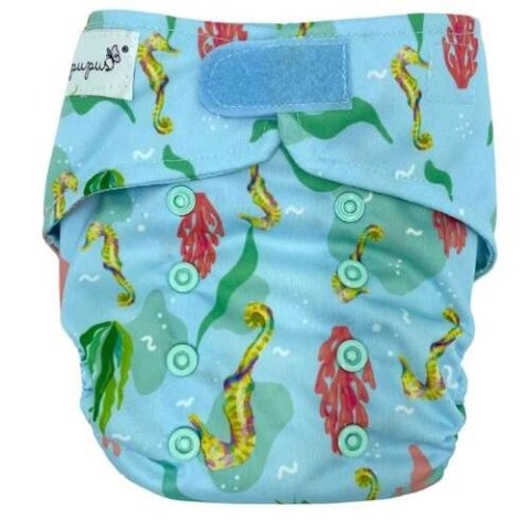 Pieluszka z kieszonką KONIK MORSKI 5-15kg - rzepy Pieluszka z kieszonką KONIK MORSKI 5-15kg - rzepy