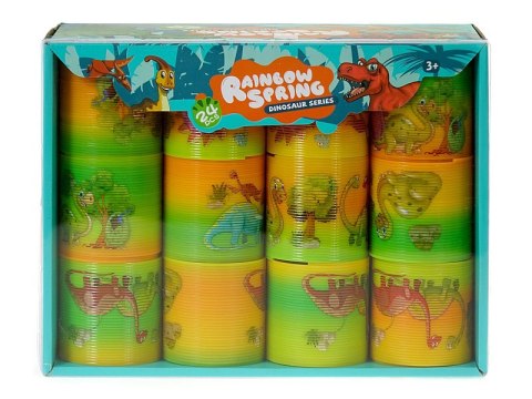 Zestaw 24szt sprężyn tęczowych śred.6,5cm DINOZAUR Zestaw 24szt sprężyn tęczowych śred.6,5cm DINOZAUR
