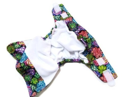 Pieluszka z kieszonką SUKULENTY 5-15kg - rzepy Pieluszka z kieszonką SUKULENTY 5-15kg - rzepy