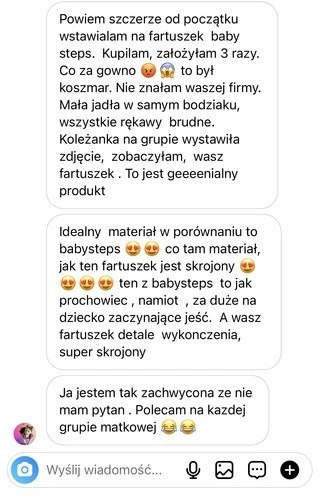 Śliniak fartuszek z rękawami - RAFA Śliniak fartuszek z rękawami - RAFA