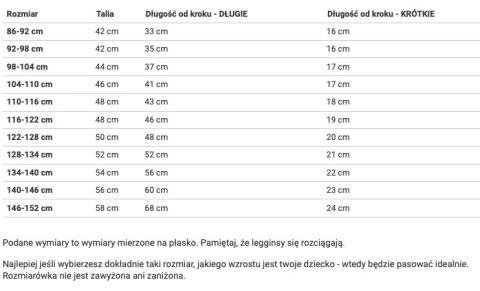 Krótkie Legginsy Dziecięce - Czarne Krótkie Legginsy Dziecięce - Czarne