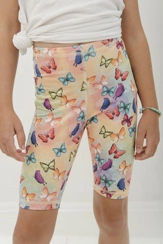 Krótkie Legginsy Dziecięce - Motyle Krótkie Legginsy Dziecięce - Motyle