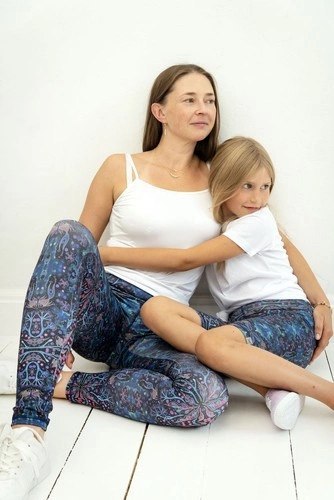 Krótkie Legginsy Dziecięce - Neon Splash
