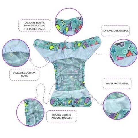 Otulacz noworodkowy 3-7kg - DZIKIE KOTY