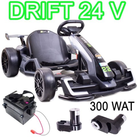 SZYBKI DRIFTUJĄCY GOKART NA AKUMULATOR 24 V, REGULOWANA RAMA/AHL007 SZYBKI DRIFTUJĄCY GOKART NA AKUMULATOR 24 V, REGULOWANA RAMA/AHL007
