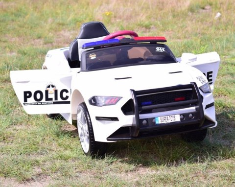 AUTO POLICJA, DŹWIĘKI, MIĘKKIE KOŁA EVA, MIĘKKIE SIEDZENIE/BBH0007
