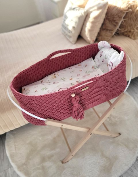 Kosz Mojżesza BOHO bawełniany Handmade z materacykiem - blossom Kosz Mojżesza BOHO bawełniany Handmade z materacykiem - blossom