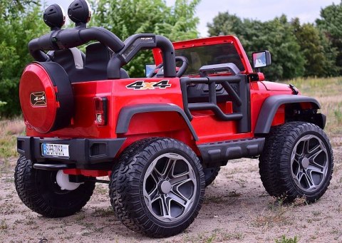 MEGA JEEP PERFECT 002 EXCLUSIVE 4x4 , WOLNY START/ MIĘKKIE KOŁA, LAKIEROWANY HP-002