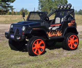 MEGA JEEP SUNSHINE, NAPĘD 4X4, 2X12V, WOLNY START/ MIĘKKIE KOŁA, BLUETOOTH, RADIO EXCLUSIVE/2388