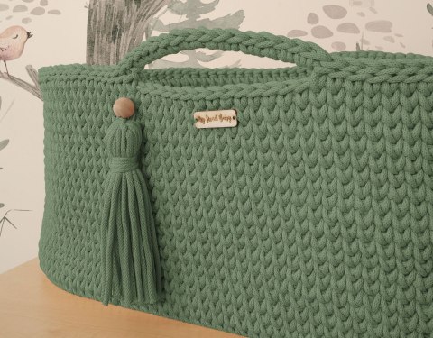 Kosz Mojżesza BOHO Handmade ze stojakiem - pistacja Kosz Mojżesza BOHO Handmade ze stojakiem - pistacja