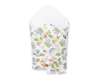 Rożek dla niemowląt z wiązaniem 2w1 usztywniany i miękki - leśna przygoda