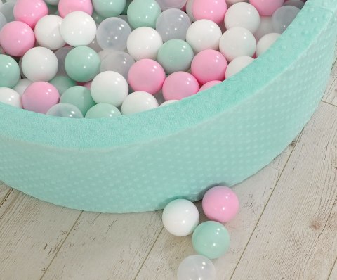 Suchy basen minky H-30 cm z piłkami 200szt.- miętowy Suchy basen minky H-30 cm z piłkami 200szt.- miętowy