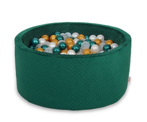 Suchy basen minky H-40 cm z piłkami 200szt.- zieleń butelkowa Suchy basen minky H-40 cm z piłkami 200szt.- zieleń butelkowa