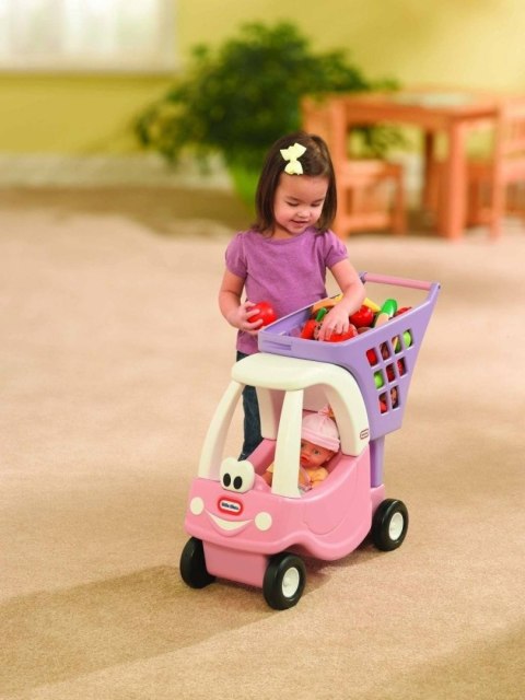 Little Tikes Shopping Cart Cozy Coupe Wózek Na Zakupy 620195 Różowy Little Tikes Shopping Cart Cozy Coupe Wózek Na Zakupy 620195 Różowy