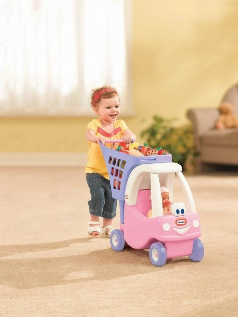 Little Tikes Shopping Cart Cozy Coupe Wózek Na Zakupy 620195 Różowy Little Tikes Shopping Cart Cozy Coupe Wózek Na Zakupy 620195 Różowy